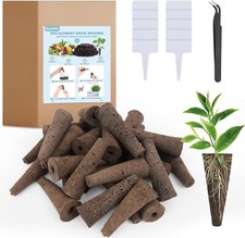 30 Pack Grow Sponges, Seed Starter Pods Compatible with Aerogarden,Refill 0.40 per gallon