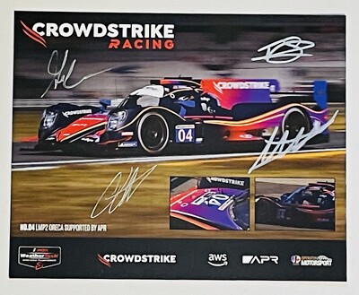 2025 Signed #04 Crowdstrike Hero Card Rolex 24 Daytona IMSA LMP2 Colton Herta