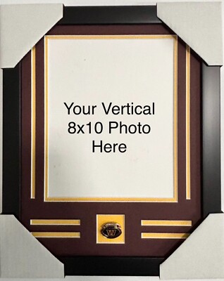 Washington Commanders Custom Frame Kit - 8x10 vertical photo with pin ...