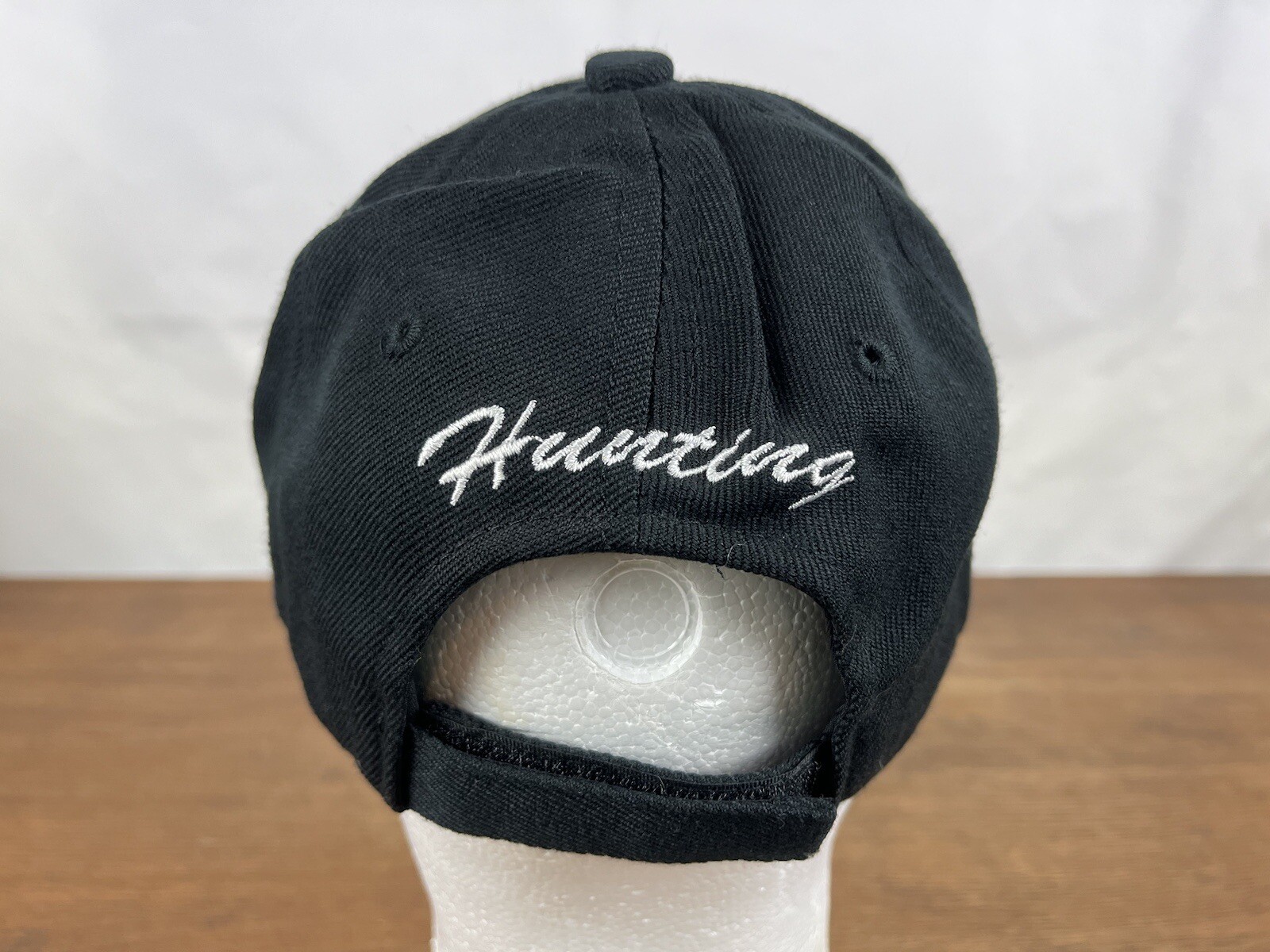 Hunting Black Polyester Strapback Baseball Cap Hat - image 3