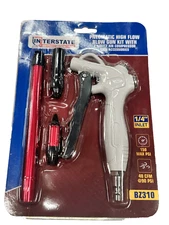 Interstate Pneumatics BZ310 High-Flow Air Blowgun Kit with 3 Nozzles