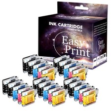 25PK LC61 Ink Cartridge fits Brother DCP-J125 MFC-J265w MFC- MFC-J410w 495CW