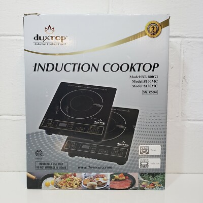 Duxtop Induction Cooktop Countertop Burner 10 Temp Settings Gold 8100MC/BT-180G3