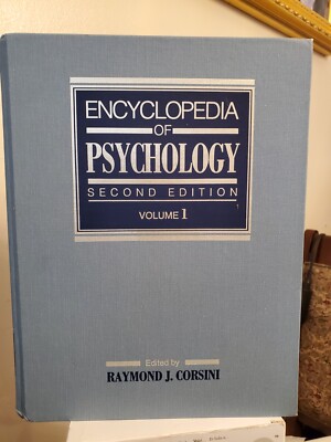PSY・S Psyclopedia Encyclopedia of Psychology by Raymond J. Corsini (1994, Hardcover