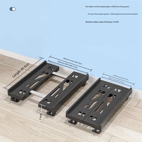Adjustable Mobile CPU Stand, Ventilated Computer Tower Stand PC Tower Stand9922 - Afbeelding 8 van 8