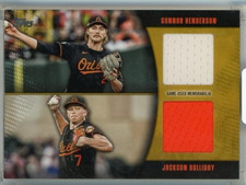 2025 Topps Series 2 Jackson Holliday/Gunnar Henderson Dual Material /50