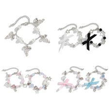 Chic Pastoral Style Bowknot Fringe Bracelet for Casual Outings and Picnics