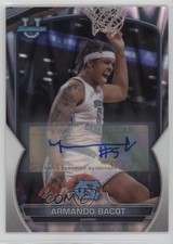 2022 Bowman U Chrome Prospect RayWave Refractor /199 Armando Bacot #44 Auto s7f