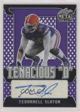 2021 Leaf Metal Draft Tenacious D Purple Rainbow 5/25 Tedarrell Slaton Auto nd3
