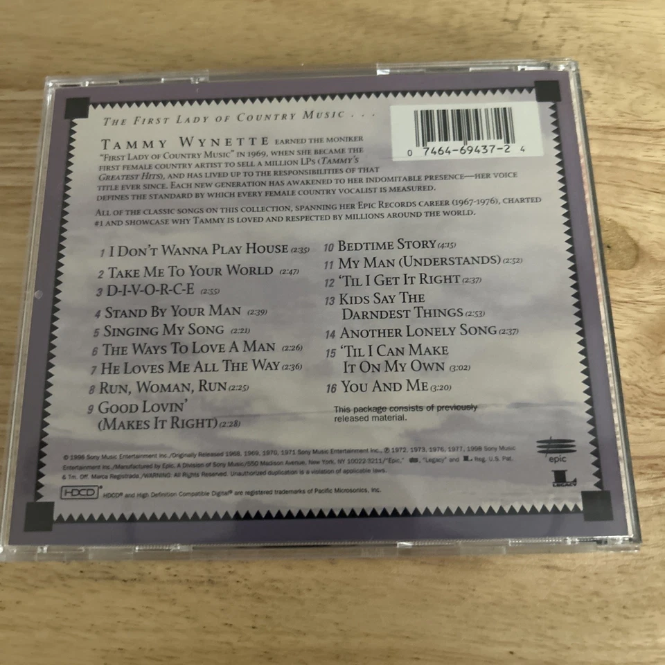 Tammy Wynette: 16 Biggest Hits (CD, 1998) Epic - Sony Music - Imagem 2 de 4