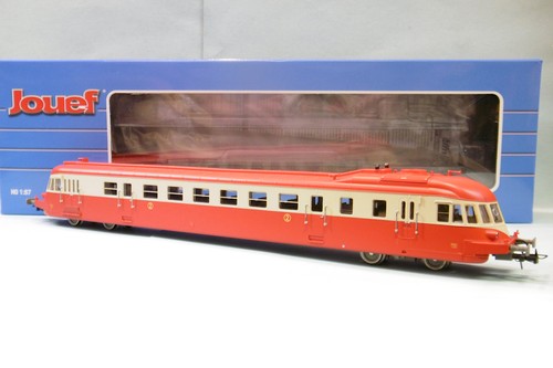 Jouef - Autorail ABJ4 X 3613 rouge/beige toit rouge SNCF ép. IV HJ2411 Neuf HO | Zustand: Neuf