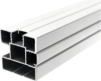 Steckzaunpfosten 6,8 X 6,8 X 270 Cm Silber