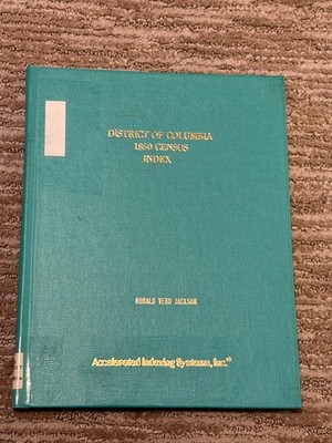 1850-1880 Vintage Census Books by Ronald Vern Jackson