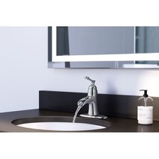 Hensley Chrome 4-in Centerset 2-Handle WaterSense Bathroom Sink Faucet