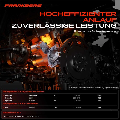 Przełącznik magnetyczny Rozrusznik do Hyundai Sonata NF Grandeur TG iX55 KIA Opirus GH - Zdjęcie 2 z 5