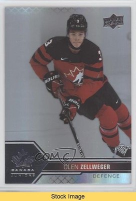 2022 Team Canada Juniors Men's U-20 Pillars of Light Olen Zellweger #6 READ 7l6