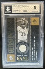2007 SP Legendary Cuts Bob Gibson When it Was a Game Memorabilia #WG-BG BGS 8