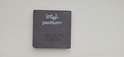 Intel Pentium 75 90 100 120 133 150 166 200 classic Pentium, Vintage CPU, GOLD