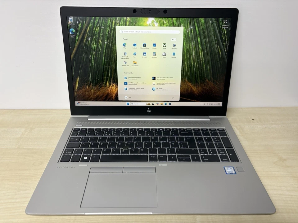 HP Laptop 15.6" Elitebook 850 G6 Intel i5-8265U 16GB RAM 256GB SSD Win 11 READ - Image 4 of 4