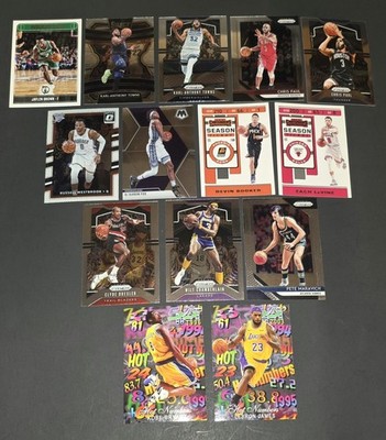 Panini Mosaic Optic Hoop Basketball 14 Cards & Kobe Hot Numbers Lebron Novelty