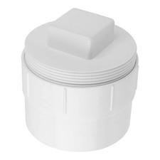 4" PVC Sewer Cleanout Adapter  Plug - Flush Cap for Drainage, RVs, Garden Use