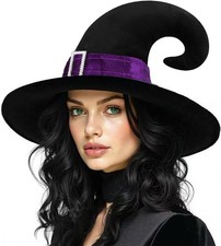 Halloween Witch Hat, Wizard Hat for Adults Novelty Cosplay Accessories for