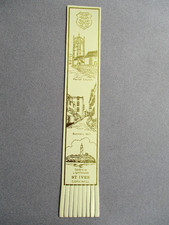 Leather BOOKMARK St Ives Cornwall Parish Church Bunkers Hill Godrevy Lighthouse