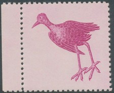 LIBERIA 1953 10 C Afrikanisches Blatthühnchen postfr. Pra.-Randstück ABART