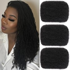 Xtrend 20 Inch 150g 3 Bundles Natural Black Afro Kinky Curly Braiding Bulk Hair