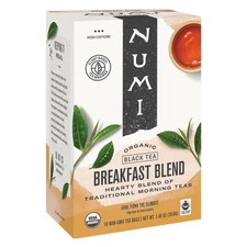 Numi Organic Breakfast Blend Bold Black Tea Bags 18 Count Full Leaf Tea