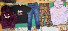 Cat  Jack Old Navy Clothes Lot Girl 10-12 L Hoodies Jeans Boho Pants Shirt Warm