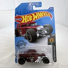Hot Wheels 1:64 Bone Shaker HW Dream Garage Satin Red Hot Rod Diecast 135/250