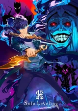 Solo Leveling Season 1Illutration Collage Poster print 11"x17" inches home decor