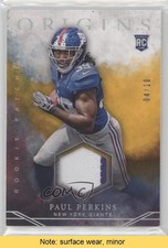 2016 Panini Origins Rookie Patch Gold 4/10 Paul Perkins #RP-PP Patch READ v7j