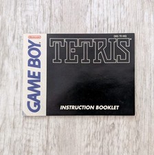 Tetris DMG-TR-HKG Hong Kong Version For Nintendo Gameboy Manual Only