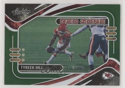 2021 Panini Absolute Red Zone Spectrum Green 13/25 Tyreek Hill #RZ5 0fj5
