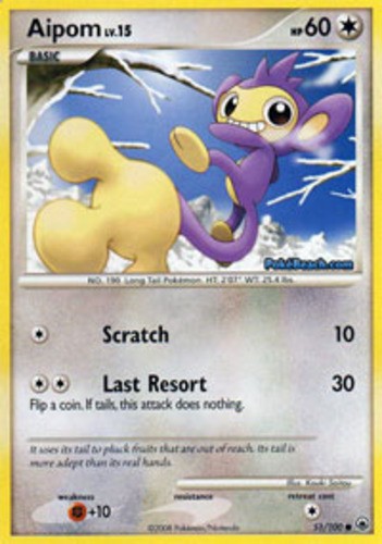 Pokemon - Aipom - 51/100 - Common - Majestic Dawn - NM