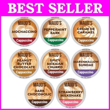 56 Ct Cappuccino Sampler Pods Assorted Flavors