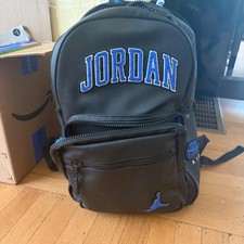 Nike Air Jordan Borough Varsity Backpack Black/Blue One Size 20L MA9004-KB4