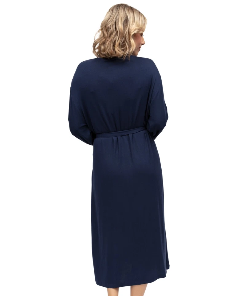 Cyberjammies Marina Dressing Gown Long Womens Comfortable Nightwear 5039 - Image 3 of 4