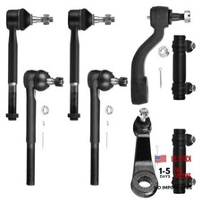 - 8PCS Front Idler Arm Pitman Arm Inner Outer Tie Rod End Tie Rod Adjusting