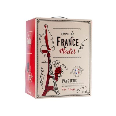 Beau de France Merlot IGP -trocken- 5,0L BIB