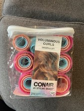 Conair Voluminous Curls Self-Grip Hair Rollers, 31 Pieces