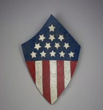Comic Cosplay Captain America Shield 26  X 17   - WWII shield Metal Leather