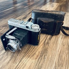 Voigtlander Perkeo II 6x6 Folding Camera Color-Skopar Lens w/ Case, Untested