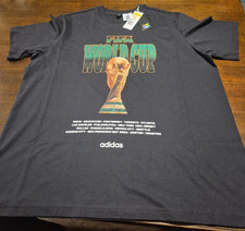 adidas Men XL FIFA World Cup 2026 Host Cities Tour Soccer T-Shirt Black NWT
