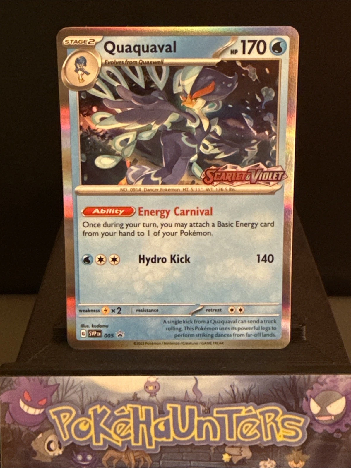 Pokemon Card Quaquaval SVP 005 STAMPED Scarlet & Violet Promo Near Mint