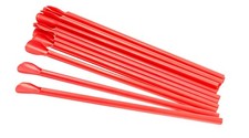 8" Unwrapped Red Spoon Straw - Box of 300ct One Size,