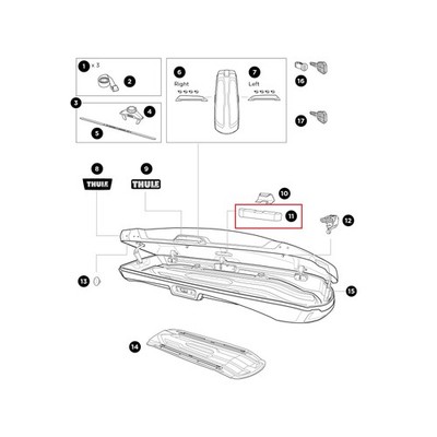 Thule LED Lamp LED Lamp for Vector Roof Boxes