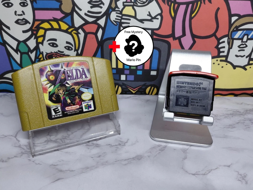 N64 Legend Of Zelda: Majoras Mask MODERN US VERSION & OEM Expansion Pack Tested - Image 1 of 4